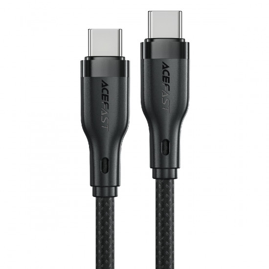 Καλώδιο σύνδεσης Acefast C8-03 USB-C σε USB-C 60W Braided Μαύρο 1.2m 45086