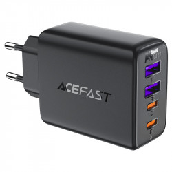 Φορτιστής Ταξιδίου Acefast A61 Fast Charging με 2xUSB-C + 2xUSB-A PD45W GaN Μαύρο 45065