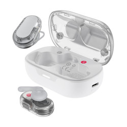 Wireless Earphones Hands Free Acefast FA003 TWS v5.3 550mAh 8hr Λειτουργίας 4-Mic ENC Τεχνολογία IPX4 και Ασύρματη Φόρτιση Λευκά 47752