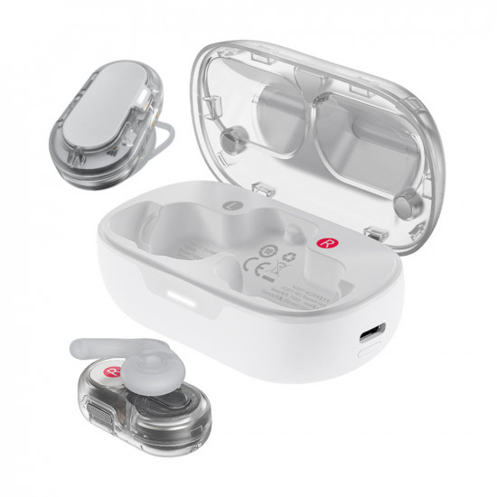 Wireless Earphones Hands Free Acefast FA003 TWS v5.3 550mAh 8hr Λειτουργίας 4-Mic ENC Τεχνολογία IPX4 και Ασύρματη Φόρτιση Λευκά 47752