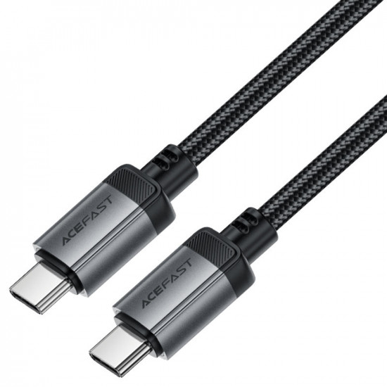 Καλώδιο Acefast C20-03 Μεταλλικό USB-C σε USB-C 60W 20V/3A USB2.0 Braided Μαύρο 1.2m 47746