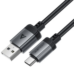 Καλώδιο Acefast C20-04 Μεταλλικό USB-A σε USB-C 3A USB2.0 Braided Μαύρο 1.2m 47749