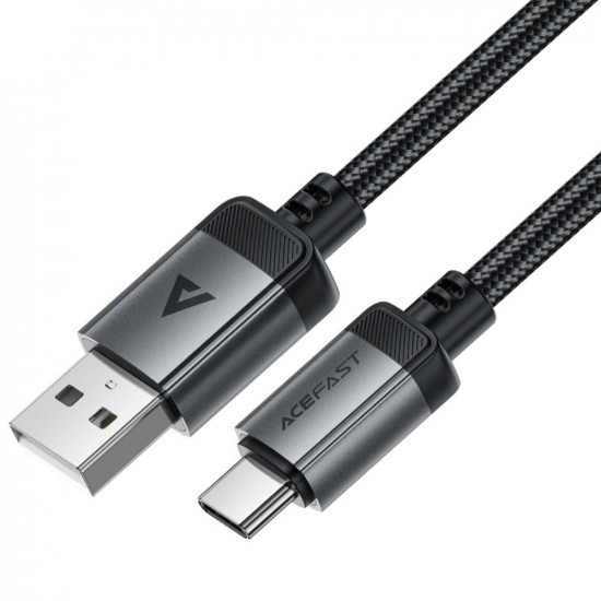 Καλώδιο Acefast C20-04 Μεταλλικό USB-A σε USB-C 3A USB2.0 Braided Μαύρο 1.2m 47749
