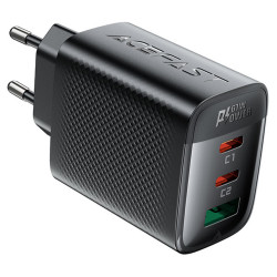 Φορτιστής Ταξιδίου Acefast A108 Fast Charging με 2xUSB-C + 1xUSB-A PD67W GaN Μαύρος 47750