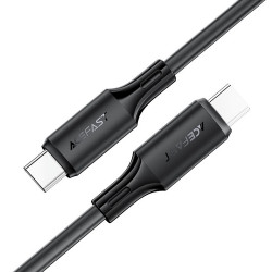 Καλώδιο Σύνδεσης Acefast C17-03 USB-C σε USB-C PD60W 3A Fast Charge USB2.0 Silicon Μαύρο 1.2m. 47048
