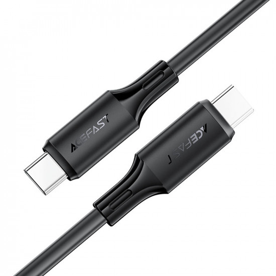 Καλώδιο Σύνδεσης Acefast C17-03 USB-C σε USB-C PD60W 3A Fast Charge USB2.0 Silicon Μαύρο 1.2m. 47048