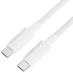 Καλώδιο Acefast C18-03 USB-C σε USB-C 60W 20V/3A USB2.0 Braided Λευκό 1.2m 47747