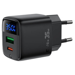 Φορτιστής Ταξιδίου Acefast A116 Fast Charging USB-C PD35W GaN με Digital Ένδειξη Μαύρος 47777