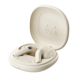 Wireless Hands Free Acefast W3 v5.4 350mAh ANC TWS 4-mic ENC με Mini Θήκη Φόρτισης Μπέζ 49288
