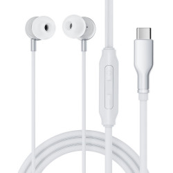 Hands Free Acefast L8 Earphones Stereo USB-C με Μικρόφωνο 1.2m Γκρι Συμβατά με Όλες τις Συσκευές USB-C 49566