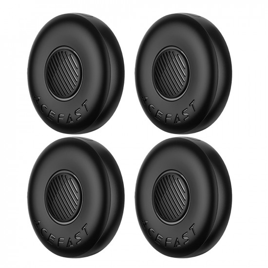 Σετ Acefast Tag S1 Anti-Lost Tracker Μόνο για iOS Συμβατό με Apple Find My Network με Προστατευτική Θήκη και Υποδοχή για Λουράκι Μαύρο Τεμ.4 49372