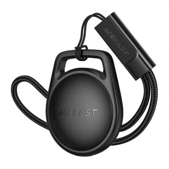 Acefast Tag S2 Anti-Lost Tracker Μόνο για iOS Συμβατό με Apple Find My Network με Λουράκι Μαύρο 49567