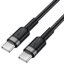 Καλώδιο Σύνδεσης Acefast C22-03 USB-C σε USB-C Braided USB2.0 3A 60W 1.2m Μαύρο 49546