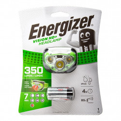 Φακός Κεφαλής Energizer Vision HD+ 3 Led 350 Lumens IPX4 με Μπαταρίες AAA 3 Τεμ. Πράσινο 16721