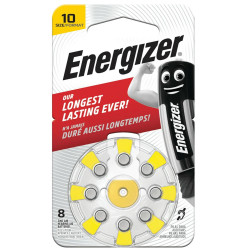 Μπαταρίες Ακουστικών Βαρηκοΐας Energizer Size 10 1.45V Τεμ. 8 50346