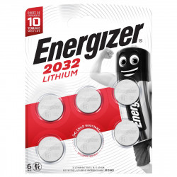 Buttoncell Lithium Energizer CR2032 Lithium 3V Τεμ. 6 32954
