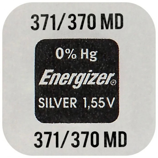 Buttoncell Energizer 371-370 SR920SW SR620W Τεμ. 1 20717
