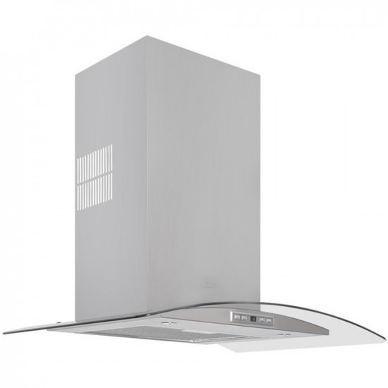 Απορροφητήρας Καμινάδα Τοίχου TEKA με Κρυστάλλινο Πτερύγιο 3+1 Ταχύτητες 637m3/h 90cm NC 980 Ασημί 40455332 44929