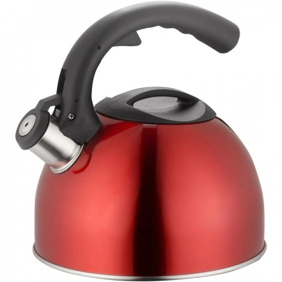 Τσαγιέρα Ανοξείδωτη 2.5lt 20cm Lamart LT7001 Μαύρο/Κόκκινο 42941