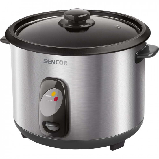 Ατμομάγειρας Ρυζιού Rice Cooker 2,8lt Stainless Steel Sencor SRM 2800SS Ασημί 42028