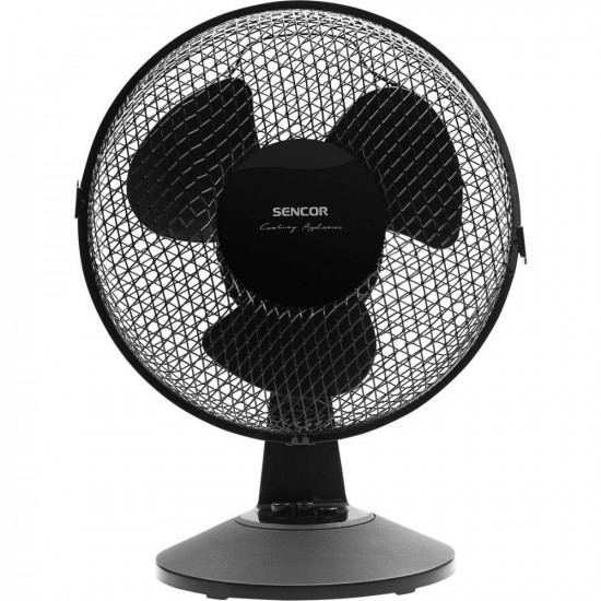 Επιτραπέζιος Ανεμιστήρας Sencor SFE 2311BK 30W Διάμετρου 23cm 2 Ταχυτήτων Μαύρος 42053