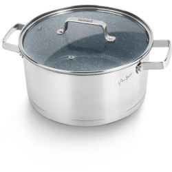 Κατσαρόλα STONESS με Αντικολλητική Κεραμική Επίστρωση Lamart LT1104 Ασημί 43032