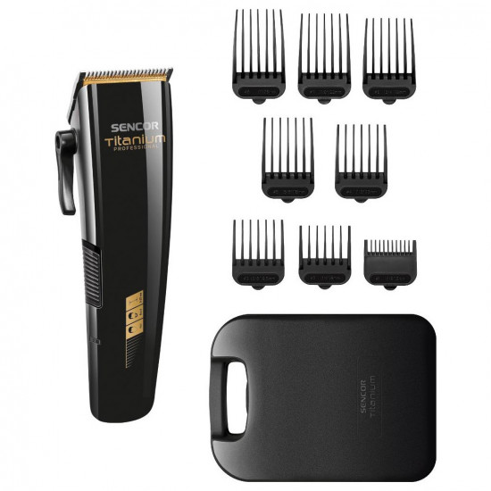 Επαναφορτιζόμενη Κουρευτική Μηχανή με 8 Εξαρτήματα Direct Drive Sencor SHP 8400BK Μαύρη 42212