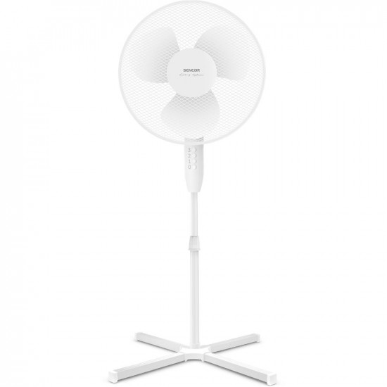 Ανεμιστήρας Δαπέδου Sencor SFN 4010WH 40W 3 Ταχυτήτων Διαμέτρου 40cm Λευκός 42314