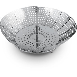 Καλάθι για Μαγείρεμα στον Ατμό Αναδιπλούμενο από Ανοξείδωτο Ατσάλι 23cm PAIRE Lamart LT7049 Γκρι 43133