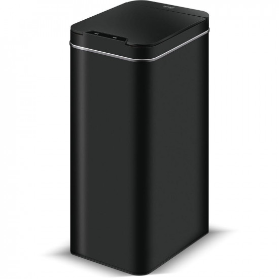 Κάδος Απορριμμάτων από Ανοξείδωτο Ατσάλι με Φωτοκύτταρο 50lt  Lamart LT8052 Μαύρο 43161