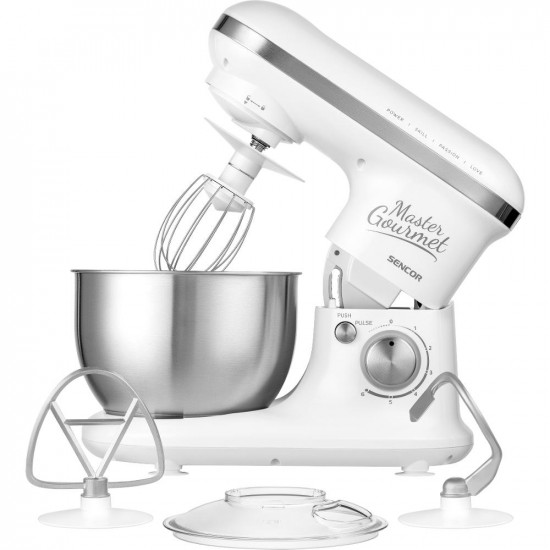 Κουζινομηχανή 6 Ταχυτήτων 4lt 600W Sencor STM 3620WH Λευκή 46441