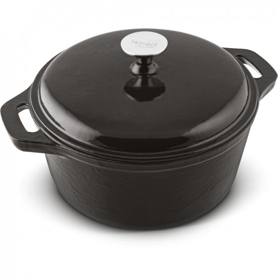 Κατσαρόλα από Μαντέμι 25,5cm 4,3lt Lamart LT1209 Μαύρο 43170