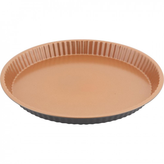 Φόρμα Ζαχαροπλαστικής για Τάρτα Αντικολλητική 31x3cm Lamart LT3097 Μπρονζέ 43186