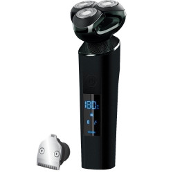 Επαναφορτιζόμενη Ξυριστική Μηχανή με Οθόνη Led Direct Drive IPX5 Sencor SMS 7000BK Μαύρη 42496