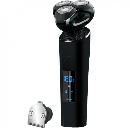 Επαναφορτιζόμενη Ξυριστική Μηχανή με Οθόνη Led Direct Drive IPX5 Sencor SMS 7000BK Μαύρη 42496