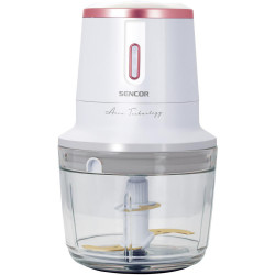 Επαναφορτιζόμενος Πολυκόπτης Multi 500ml Glass με Λεπίδες Τιτανίου 200W Sencor SCB 9000WH Λευκό/Ροζ 42670