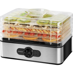 Αποξηραντής Τροφίμων Sencor SFD 950SS 5 Επιπέδων 240W με 8 Επιλογές Θερμοκρασίας Αποξήρανσης Μαύρος 42685