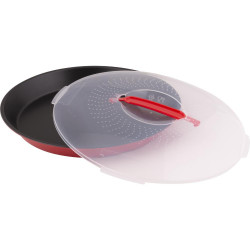 Φόρμα Ζαχαροπλαστικής για Τάρτα με Καπάκι Αντικολλητική 30,5cm Lamart LT3101 Μαύρο/Κόκκινο 43260