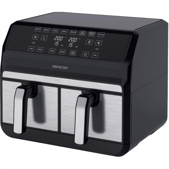 Φριτέζα Αέρος 2x4lt 1700W Touch LED Sencor SFR 9500SS 42693