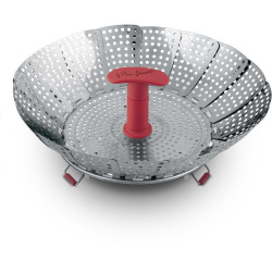 Καλάθι Ατμού Αναδιπλούμενο από Ανοξείδωτο Ατσάλι 28cm VAPOR Lamart LT7066 Γκρι 43293