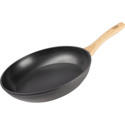 Τηγάνι NATUR Αντικολλητικό Αλουμινίο 24cm Lamart LT1243 Μαύρο 43339