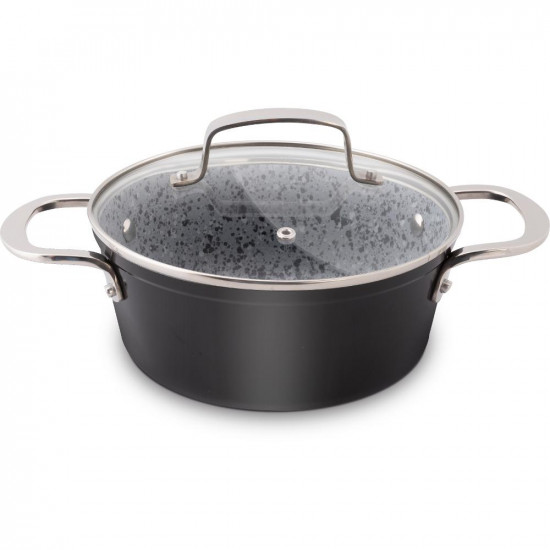 Κατσαρόλα GRANIT Αντικολλητικό Αλουμίνιο με Επίστρωση Γρανίτη 18cm 1,6lt Lamart LT1252 43347