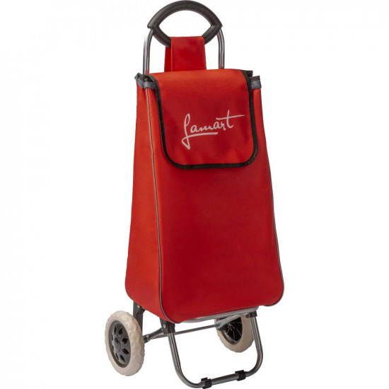 Τσάντα Αγορών με Ρόδες 35L Lamart LT8057  Αδιάβροχη, Μεταλλικός Σκελετός, Κόκκινη 46339