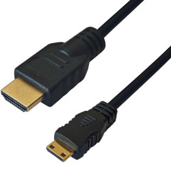 Καλώδιο HDMI σε Mini HDMI Yenkee YCH 215 2.0 4K/60Hz Gold Plated Μαύρο 1.5m 49787
