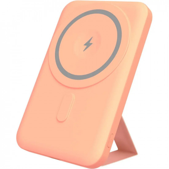 Power Bank Yenkee YPB 501 5000mAh 15W 3A MagSafe Ασύρματη Φόρτιση και 1xUSB-C PD20W, LED Ένδειξη Μπαταρίας Πορτοκαλί 47806