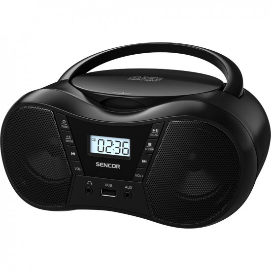 Ασύρματο ΡαδιοCD Sencor SPT 2300 BK με CD/MP3/USB/BT 5.1  4W 46366