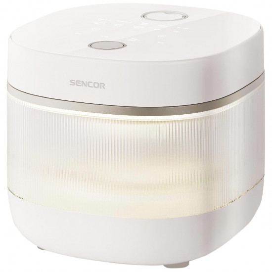 Ατμομάγειρας Ρυζιού Sencor SRM 2000WH 2lt 500W με Ανοξείδωτο Κάδο 45589