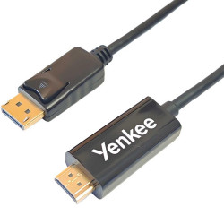 Καλώδιο HDMI σε Display Port Yenkee YCH 415 1.4 4K/30Hz Gold Plated Μαύρο 2m 49789