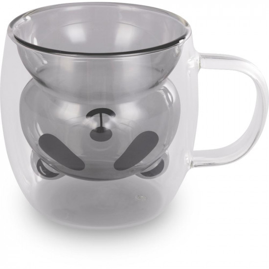 Σετ Ποτήρια VASO Lamart LT9126 Γυάλινα με Διπλό Τοίχωμα 230ml Μαύρα 2 Τεμ 46733