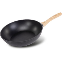 Τηγάνι Wok NATUR Αντικολλητικό Αλουμινίο 28cm Lamart LT1306 Μαύρο 49667